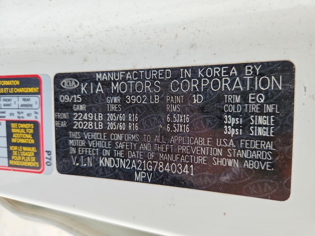 2016 KIA SOUL