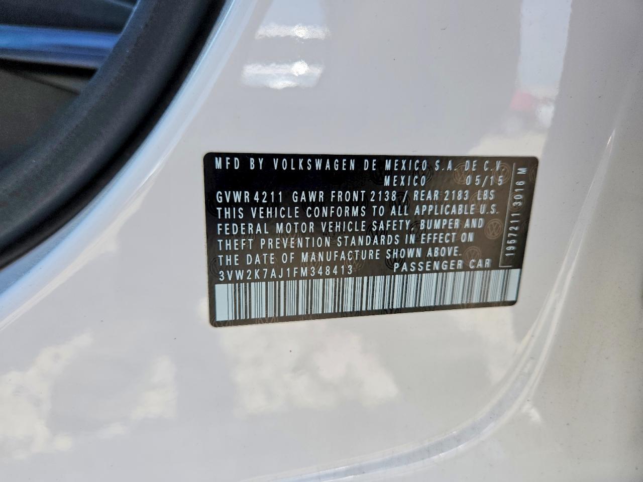2015 VOLKSWAGEN JETTA