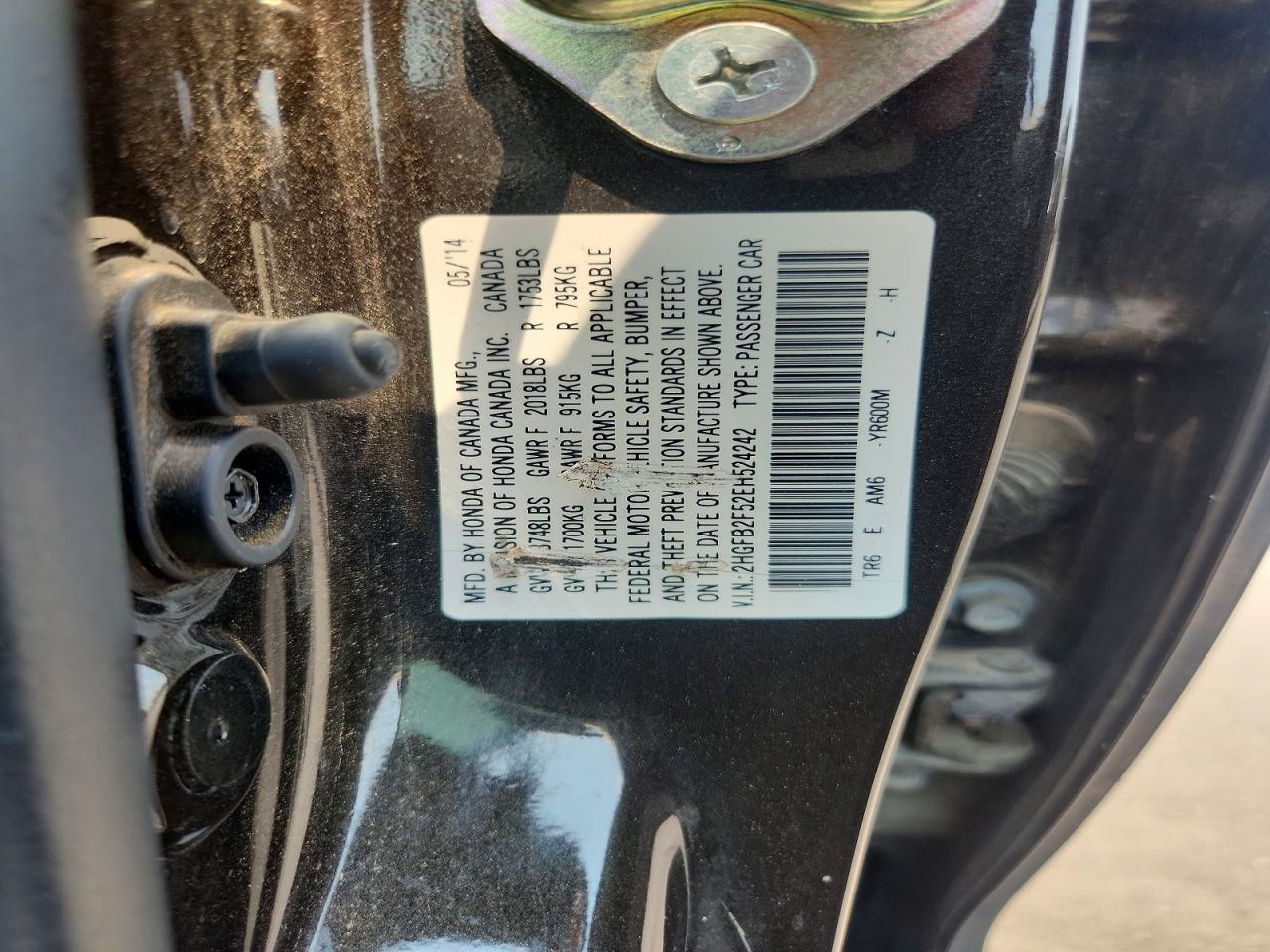 2014 HONDA CIVIC