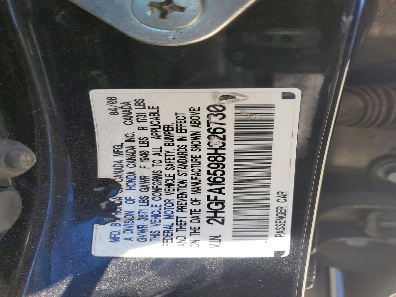 2008 HONDA CIVIC