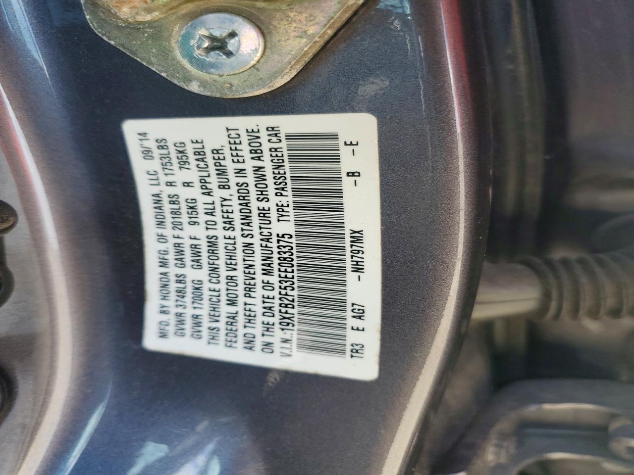 2014 HONDA CIVIC