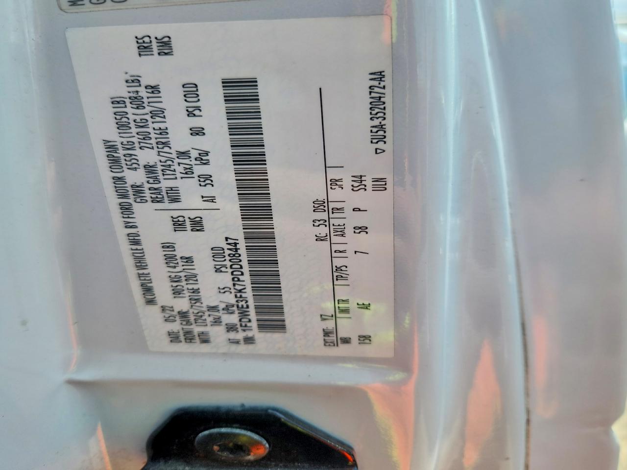 2023 FORD E350