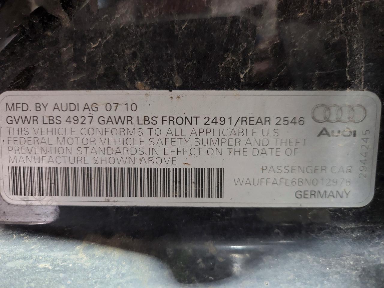2011 AUDI A4