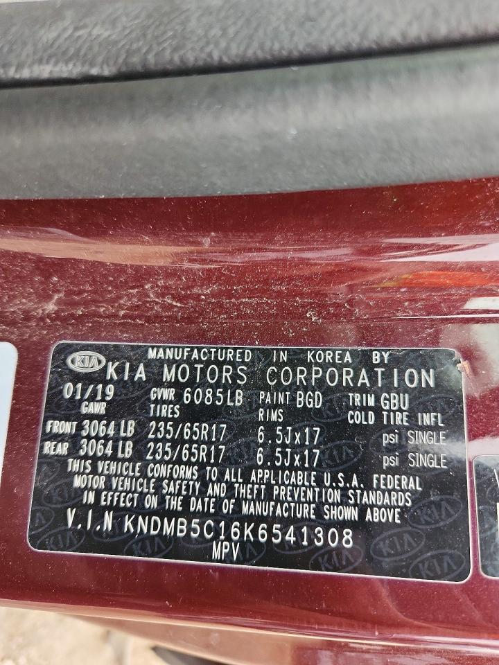 2019 KIA SEDONA