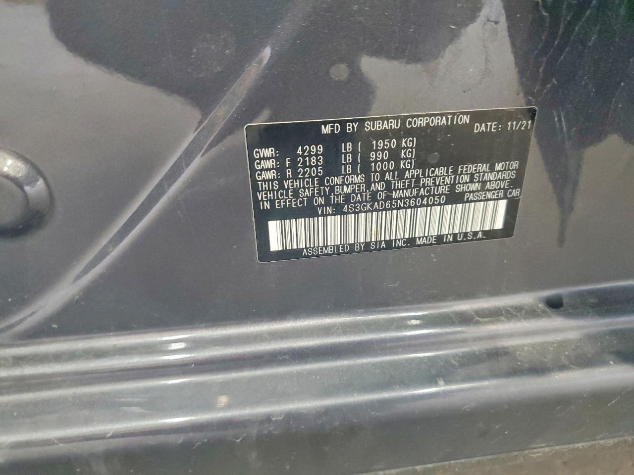 2022 SUBARU IMPREZA