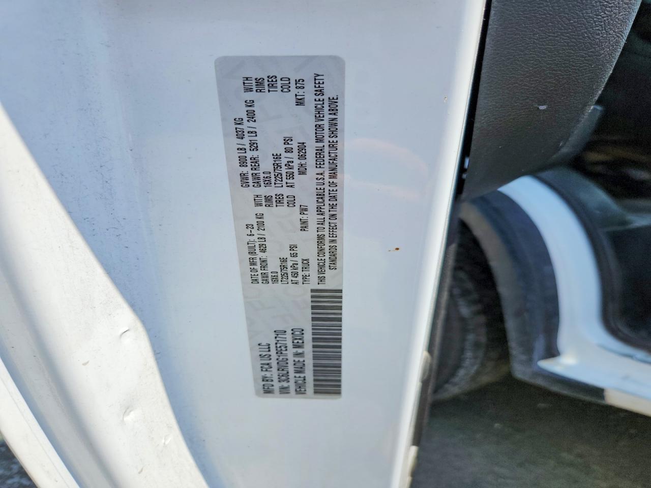 2023 RAM PROMASTER