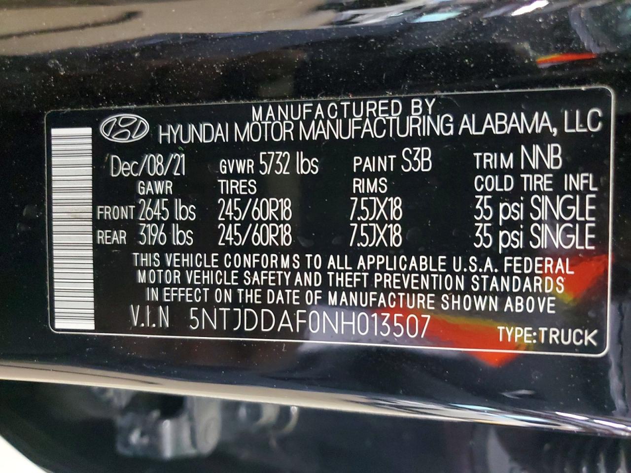 2022 HYUNDAI SANTA CRUZ