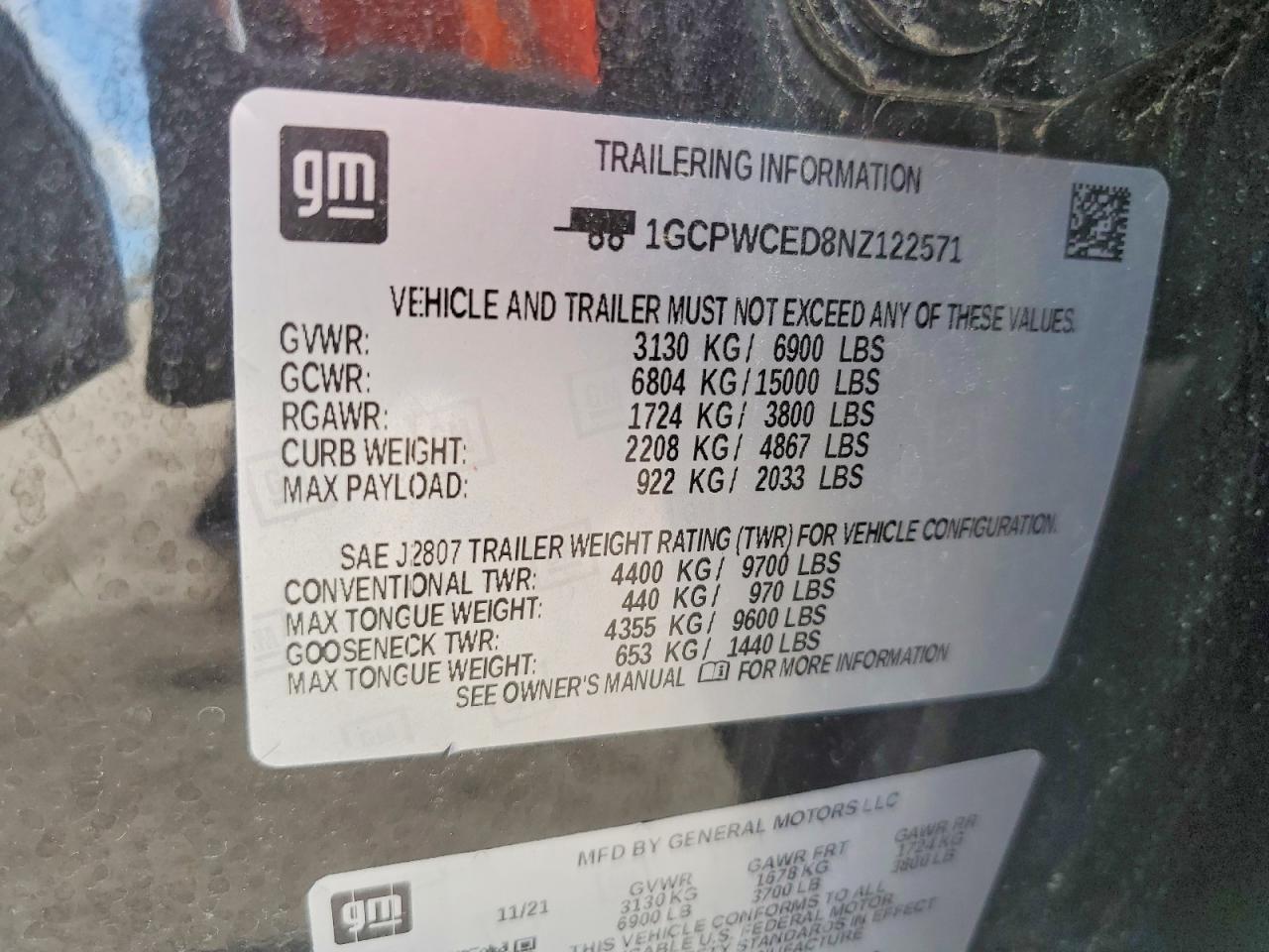 2022 CHEVROLET SILVERADO