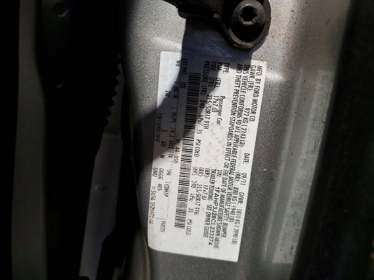 2012 FORD FOCUS