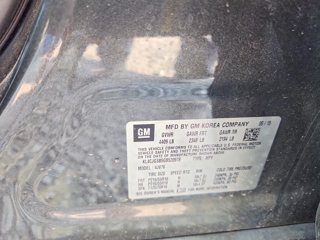 2016 BUICK ENCORE