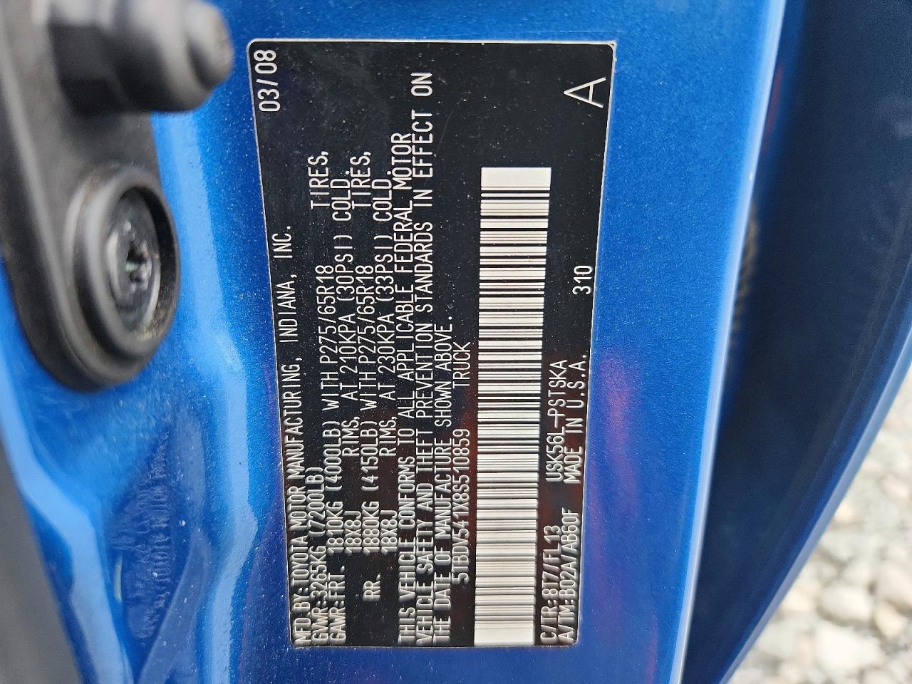 2008 TOYOTA TUNDRA