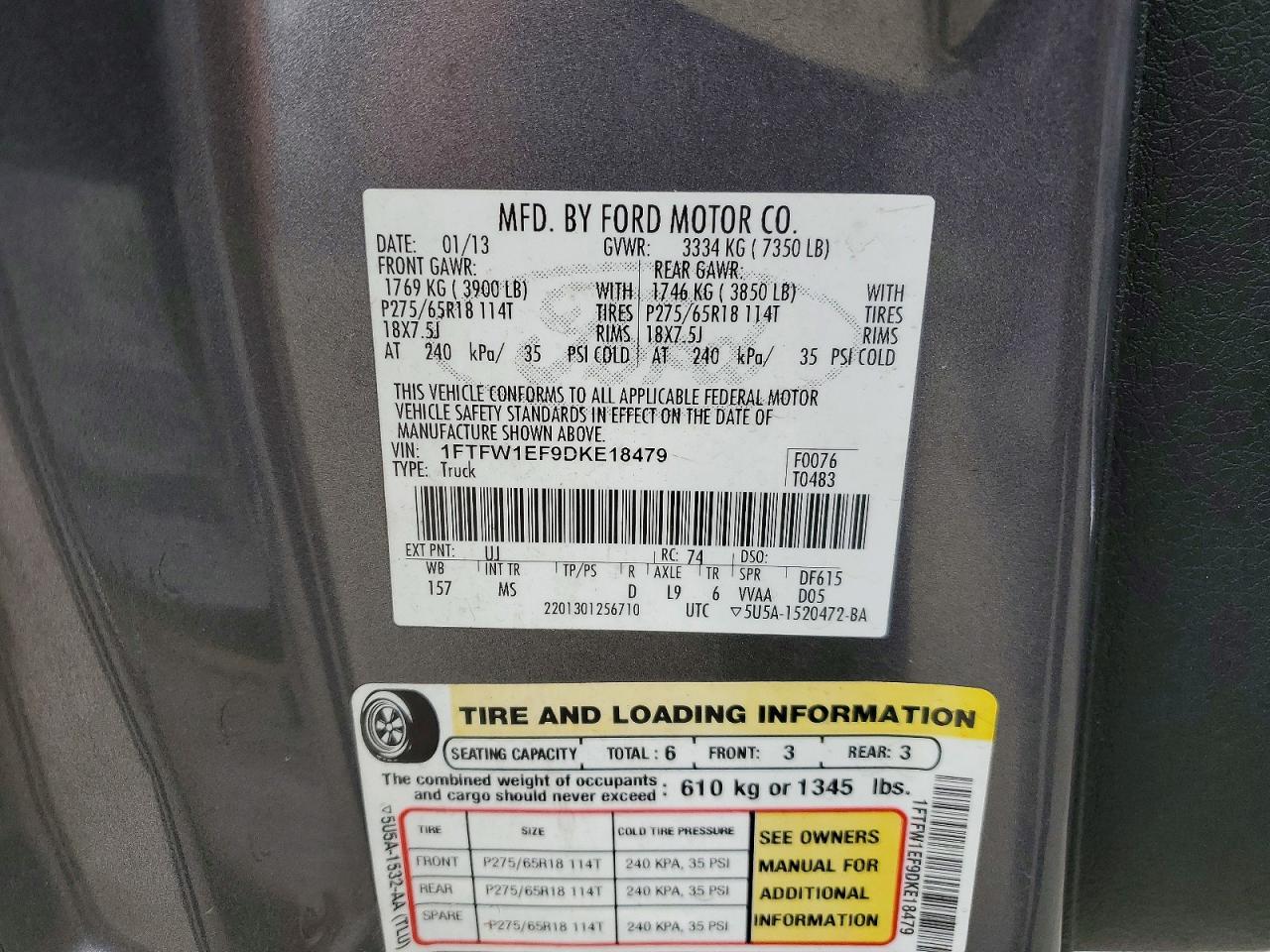 2013 FORD F150