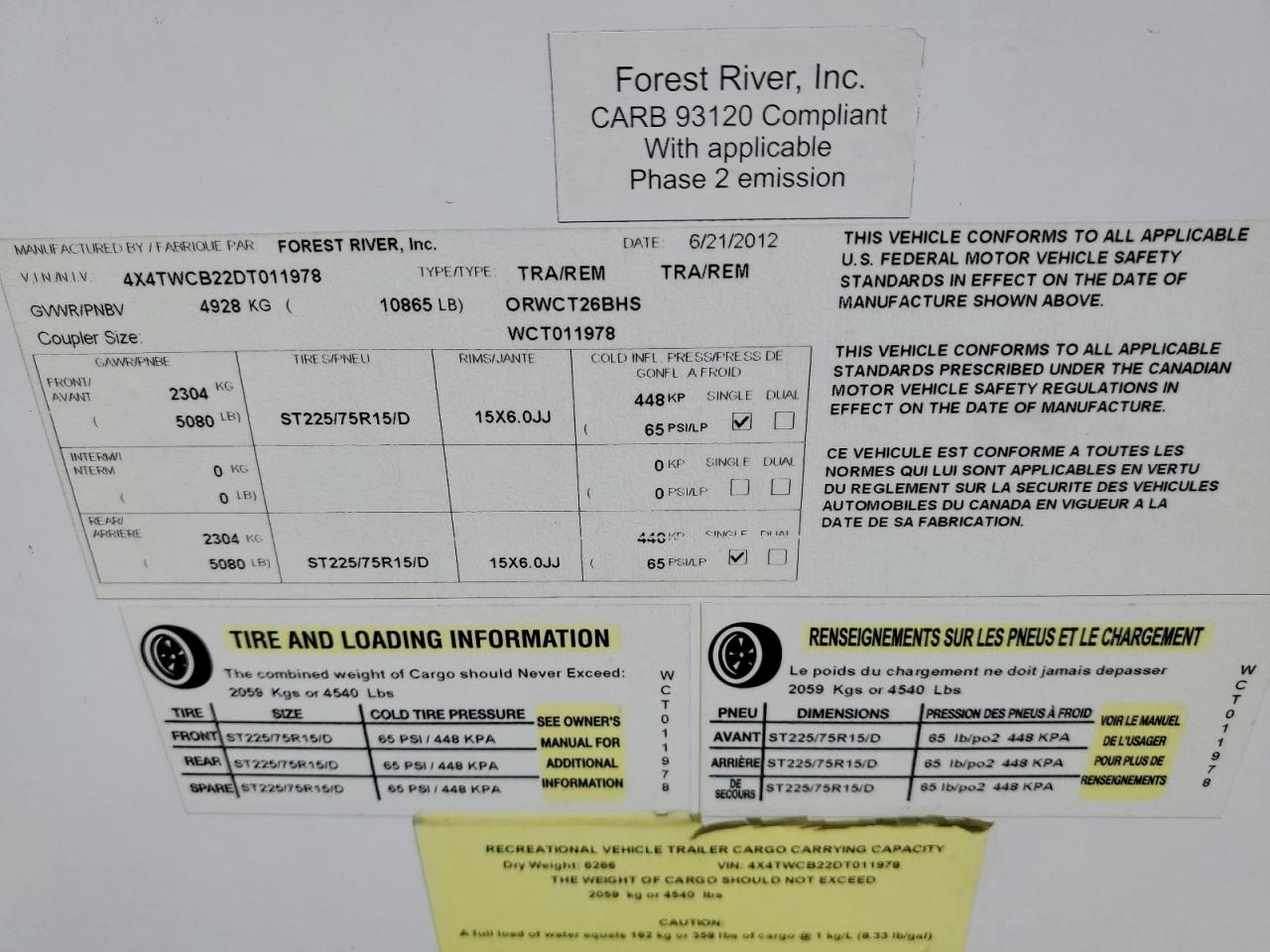 2013 FORESRIVER ALL Models