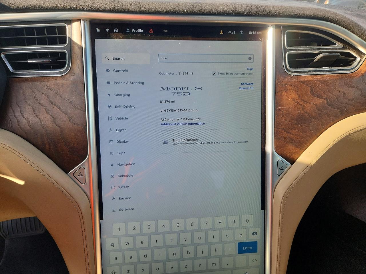 2016 TESLA MODEL S