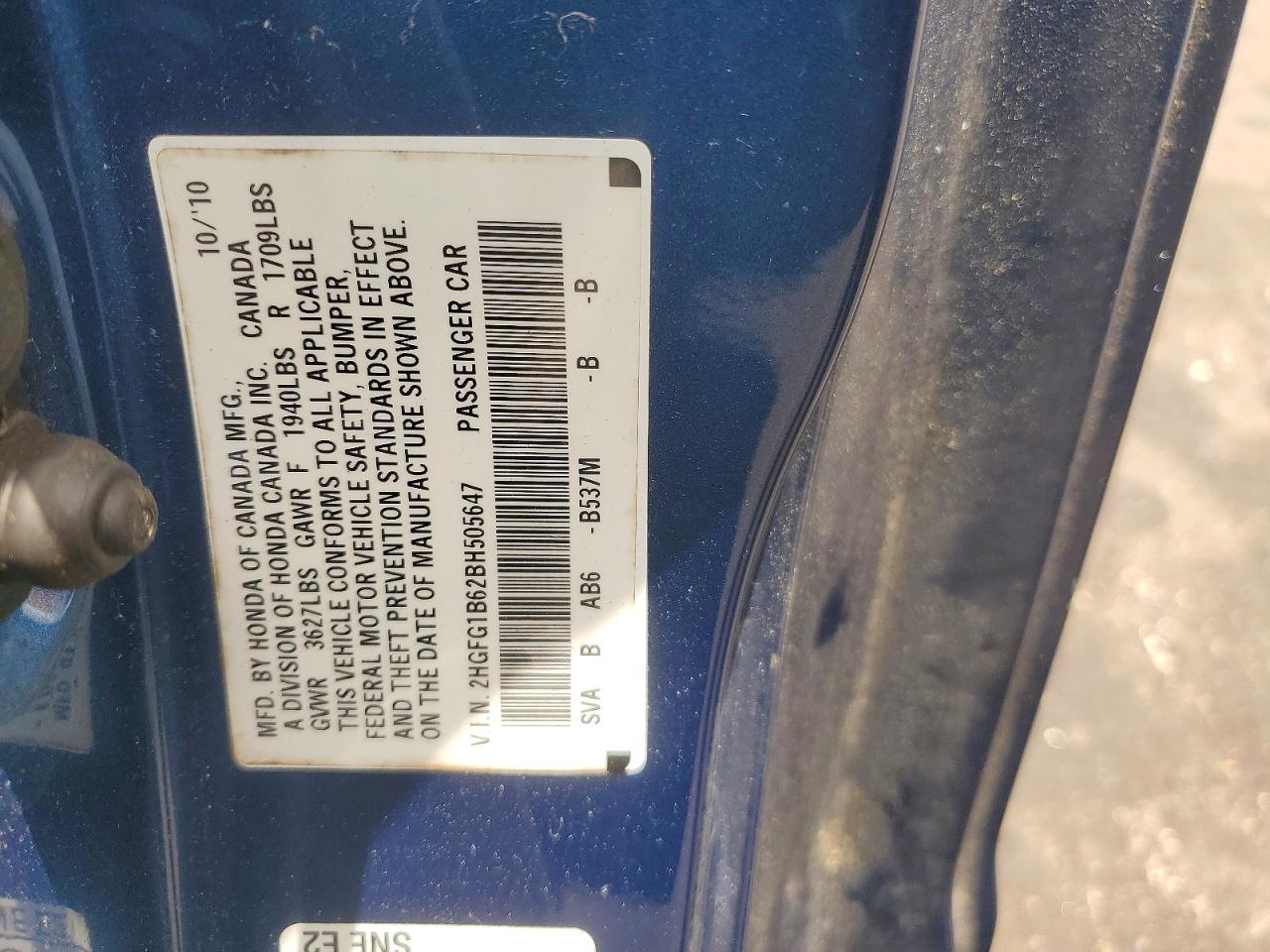 2011 HONDA CIVIC