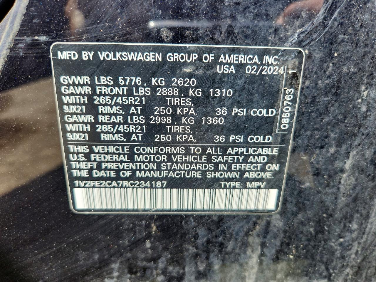 2024 VOLKSWAGEN ATLAS