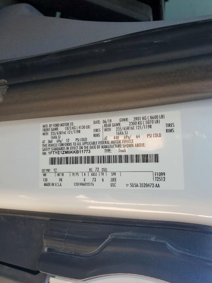 2019 FORD TRANSIT