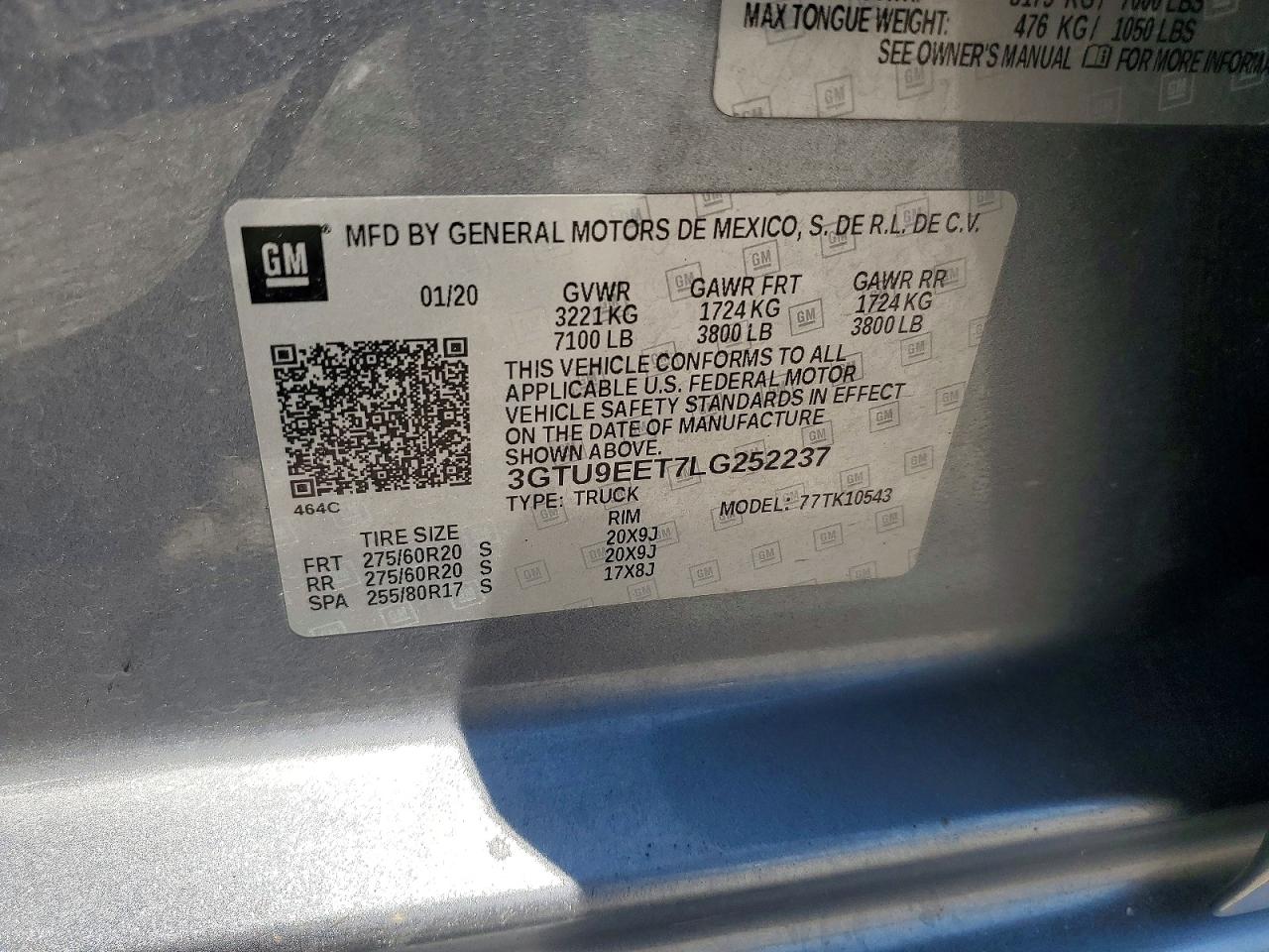 2020 GMC SIERRA