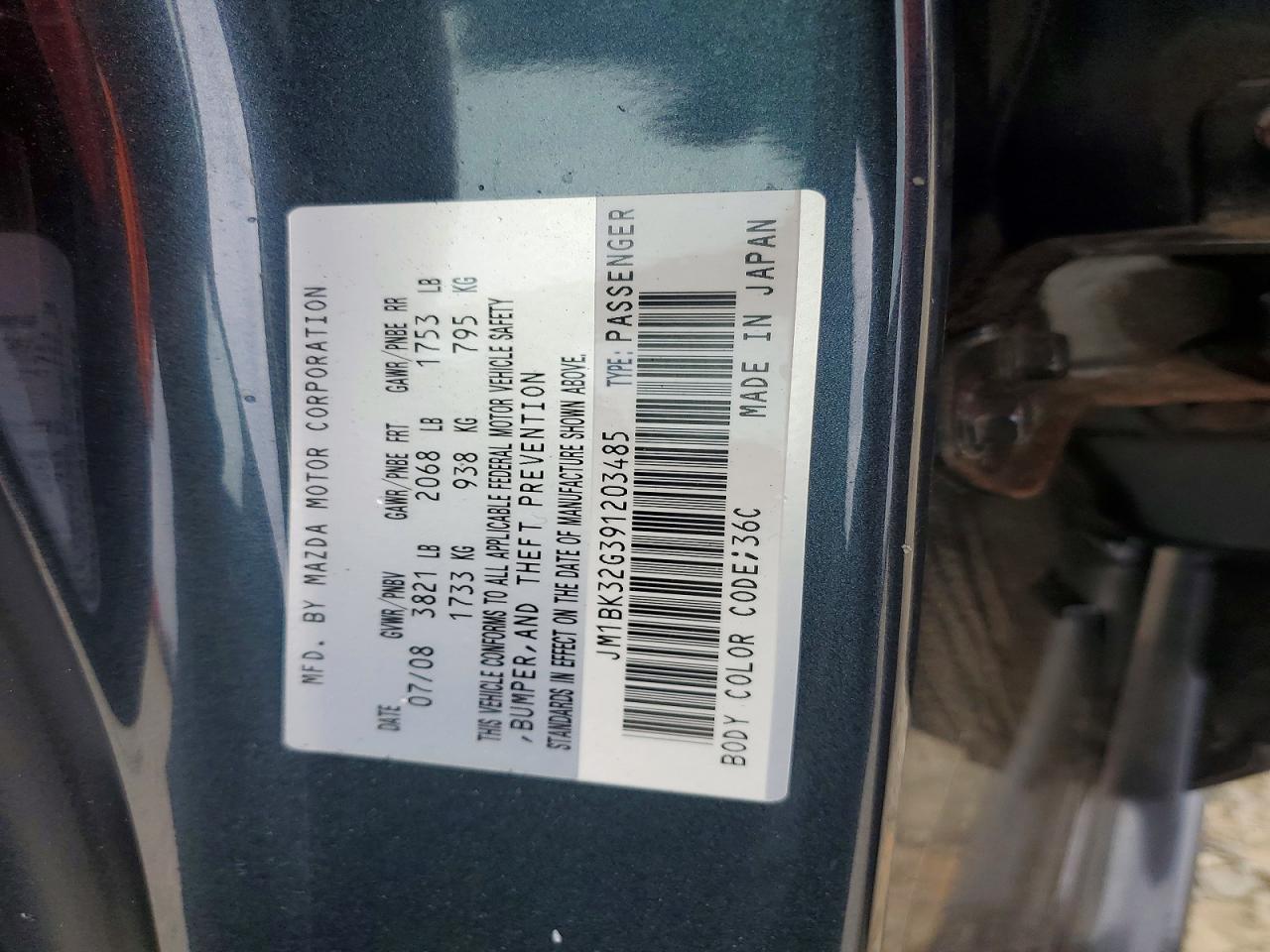 2009 MAZDA 3