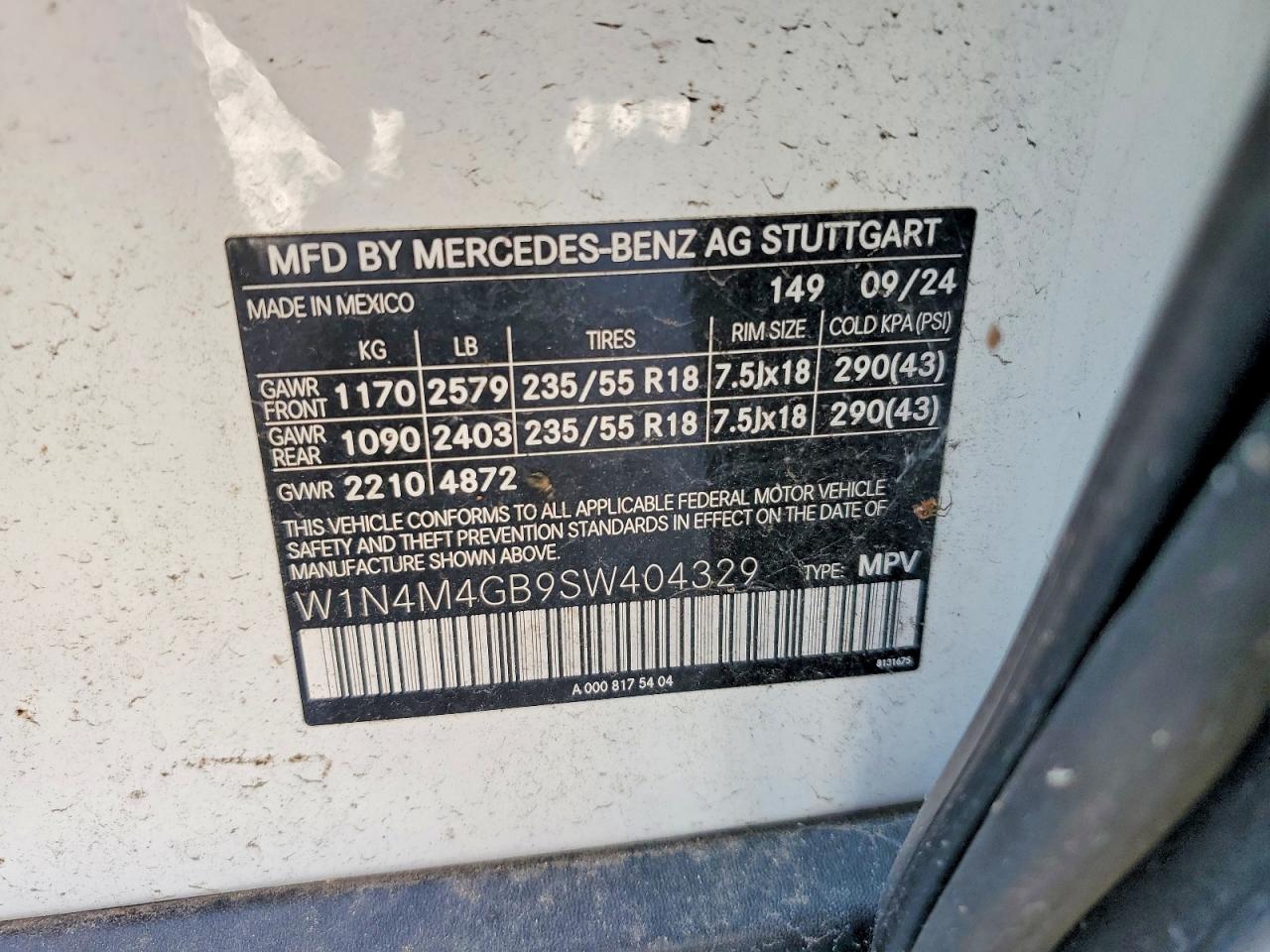 2025 MERCEDES-BENZ GLB-CLASS