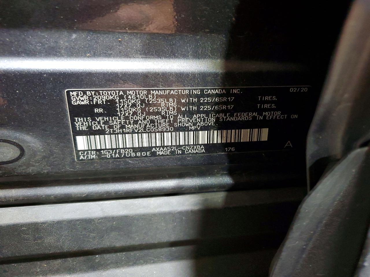 2020 TOYOTA RAV4