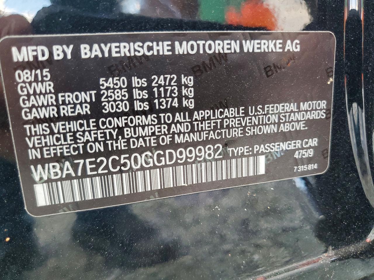 2016 BMW 7 SERIES