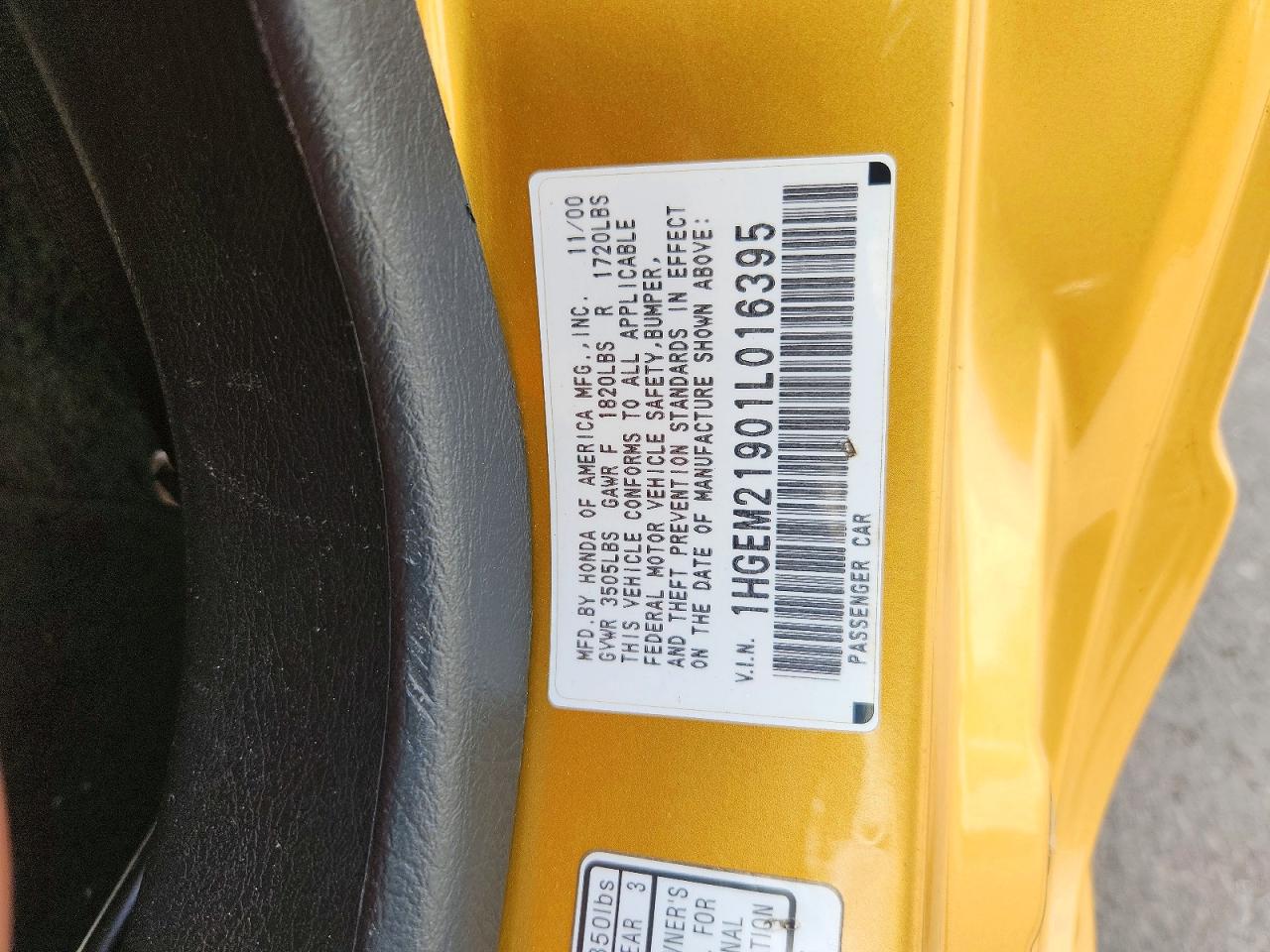 2001 HONDA CIVIC