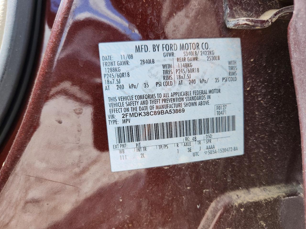 2009 FORD EDGE