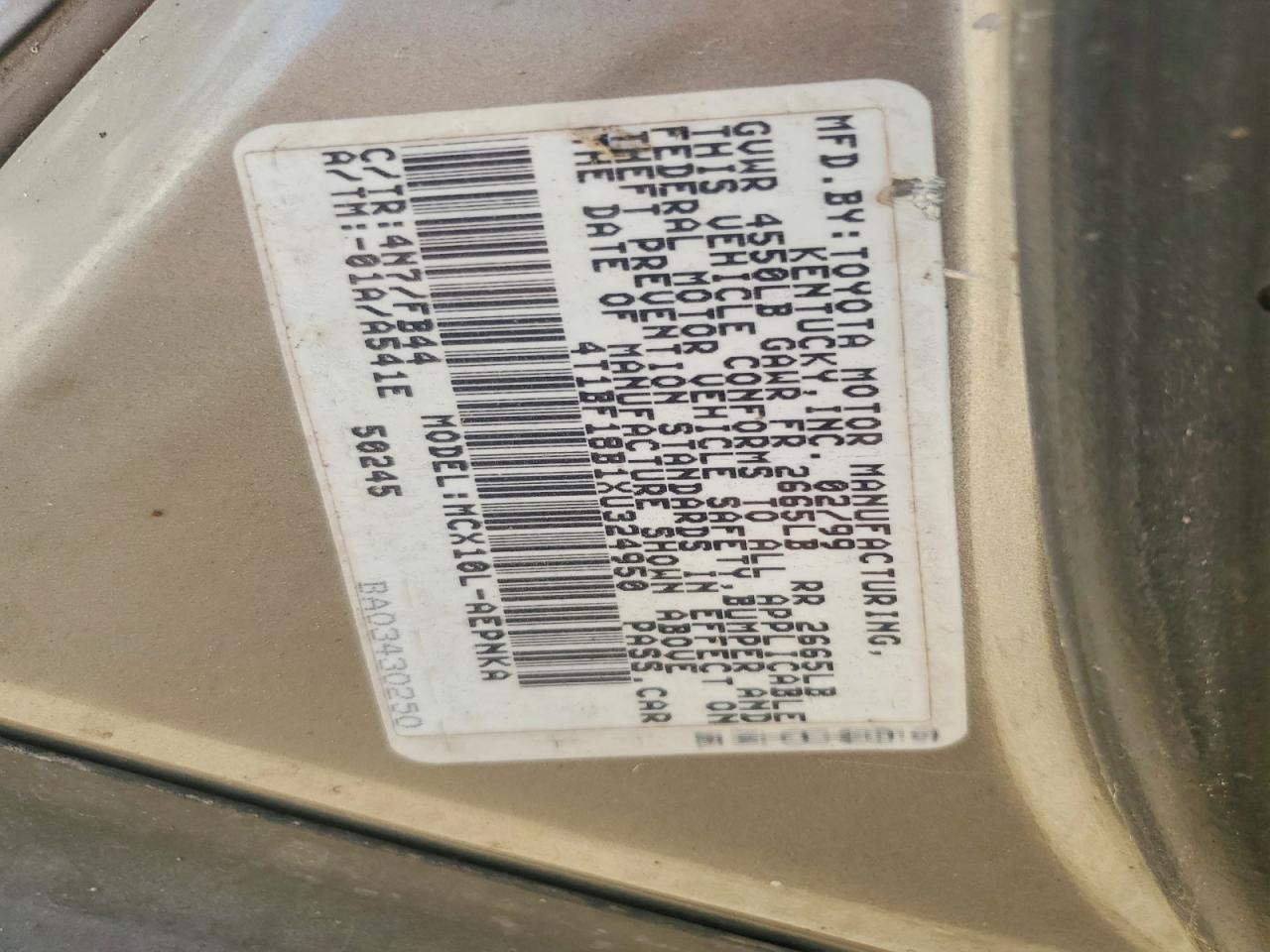 1999 TOYOTA AVALON