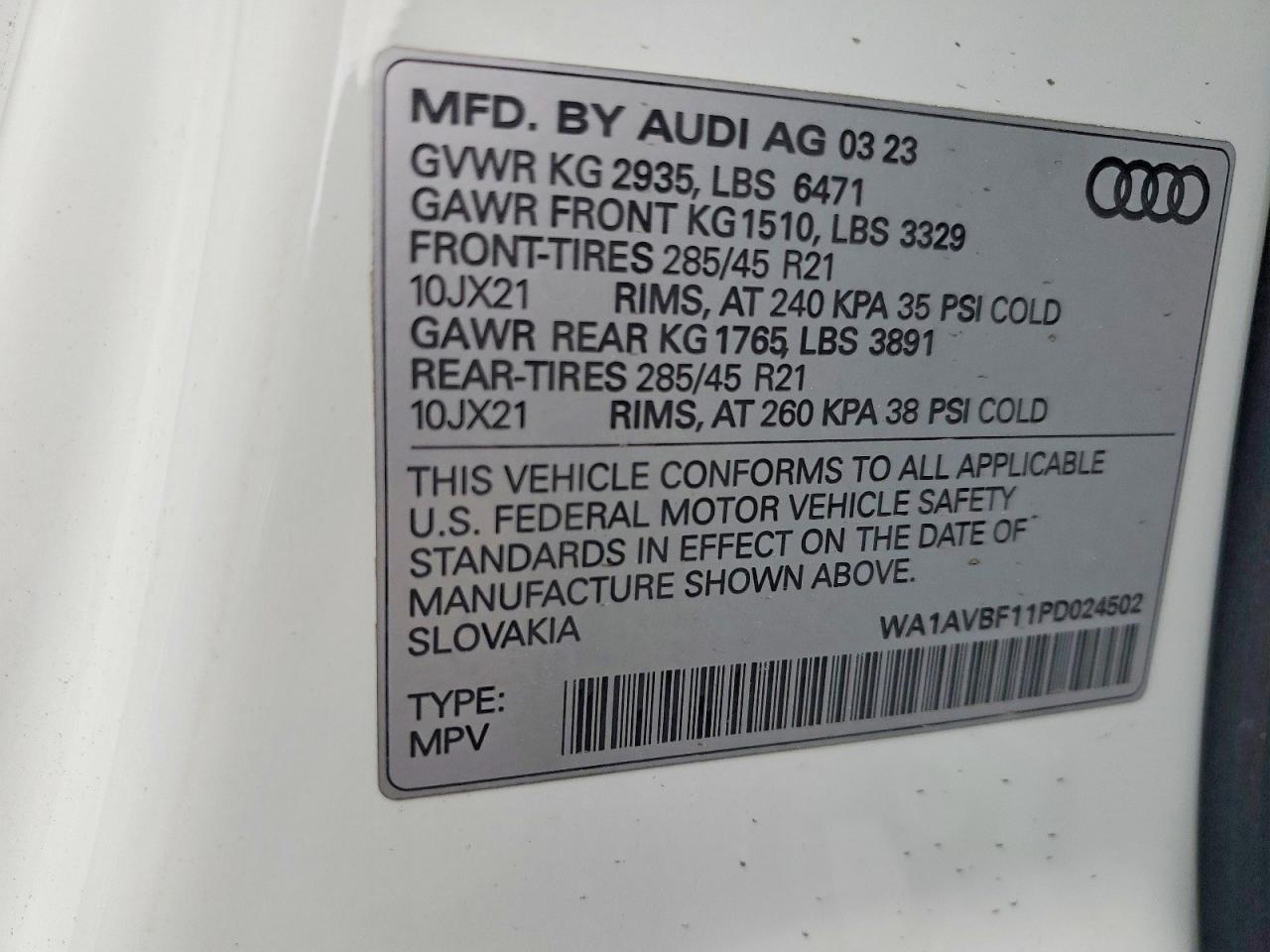 2023 AUDI Q8