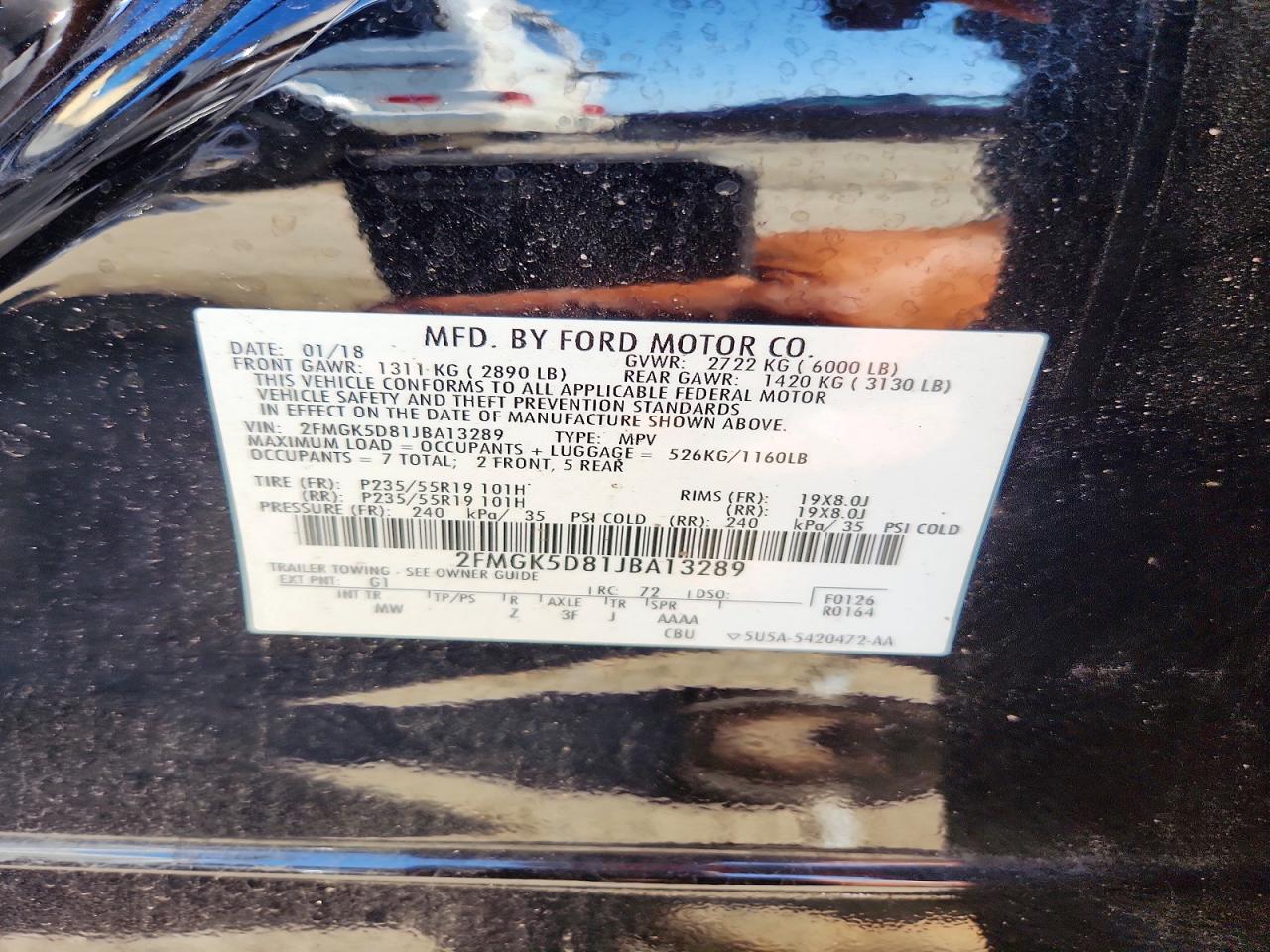 2018 FORD FLEX