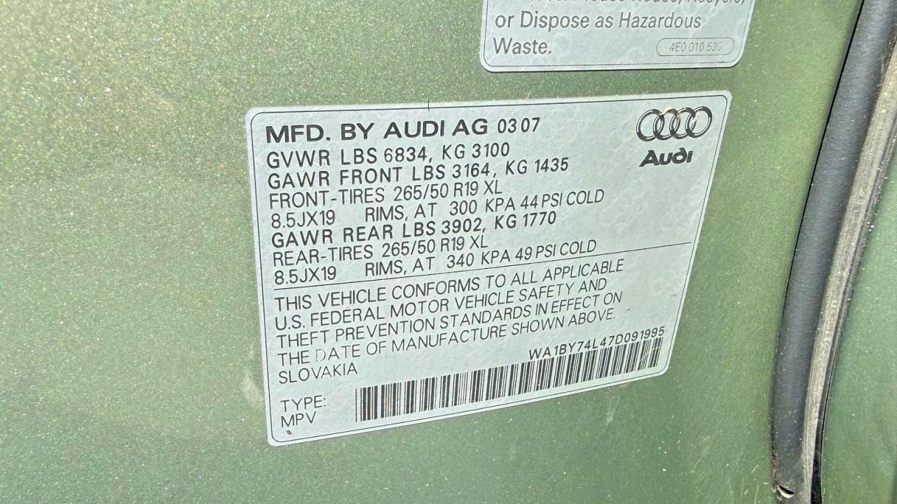 2007 AUDI Q7