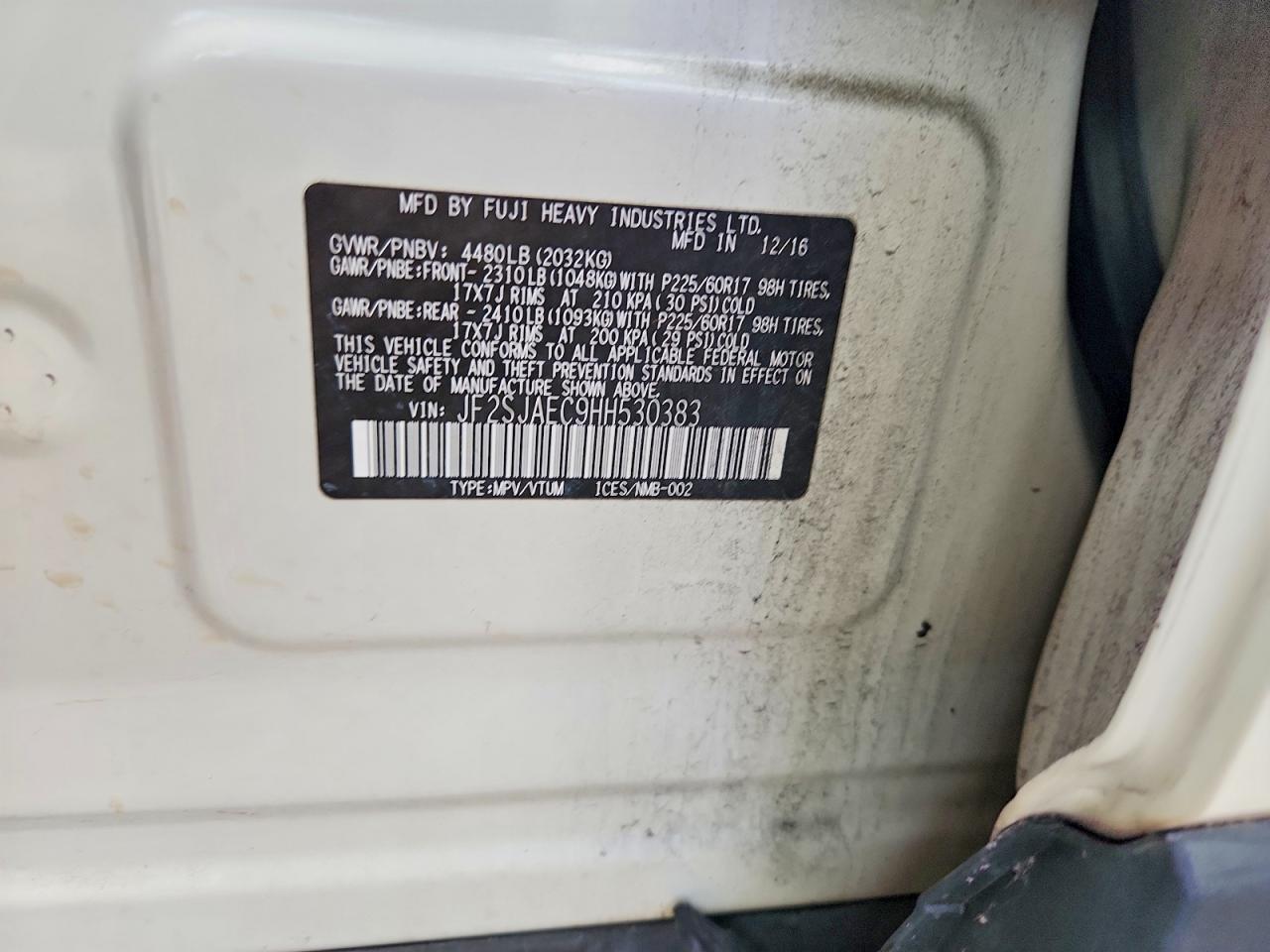 2017 SUBARU FORESTER