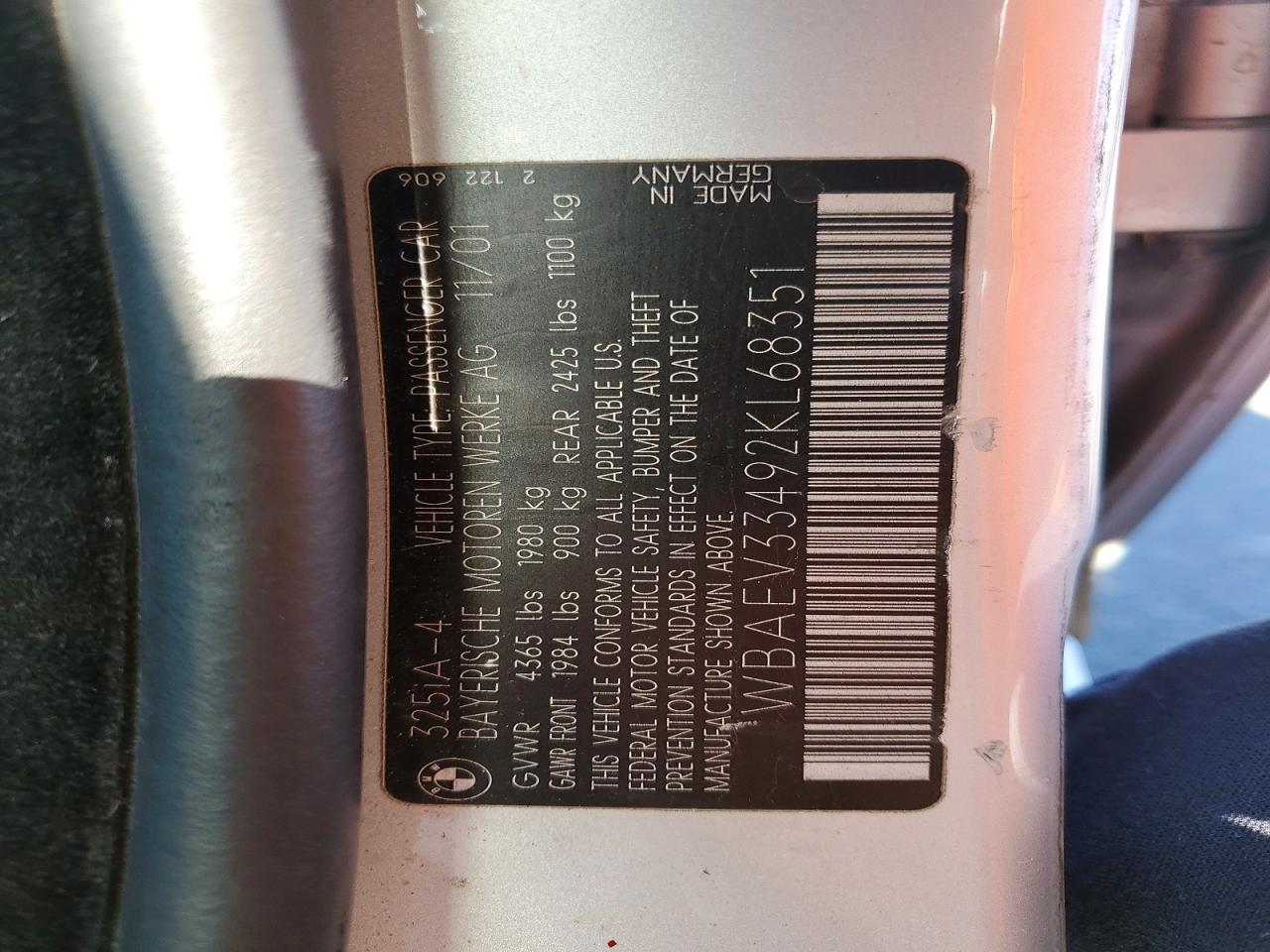 2002 BMW 3 SERIES