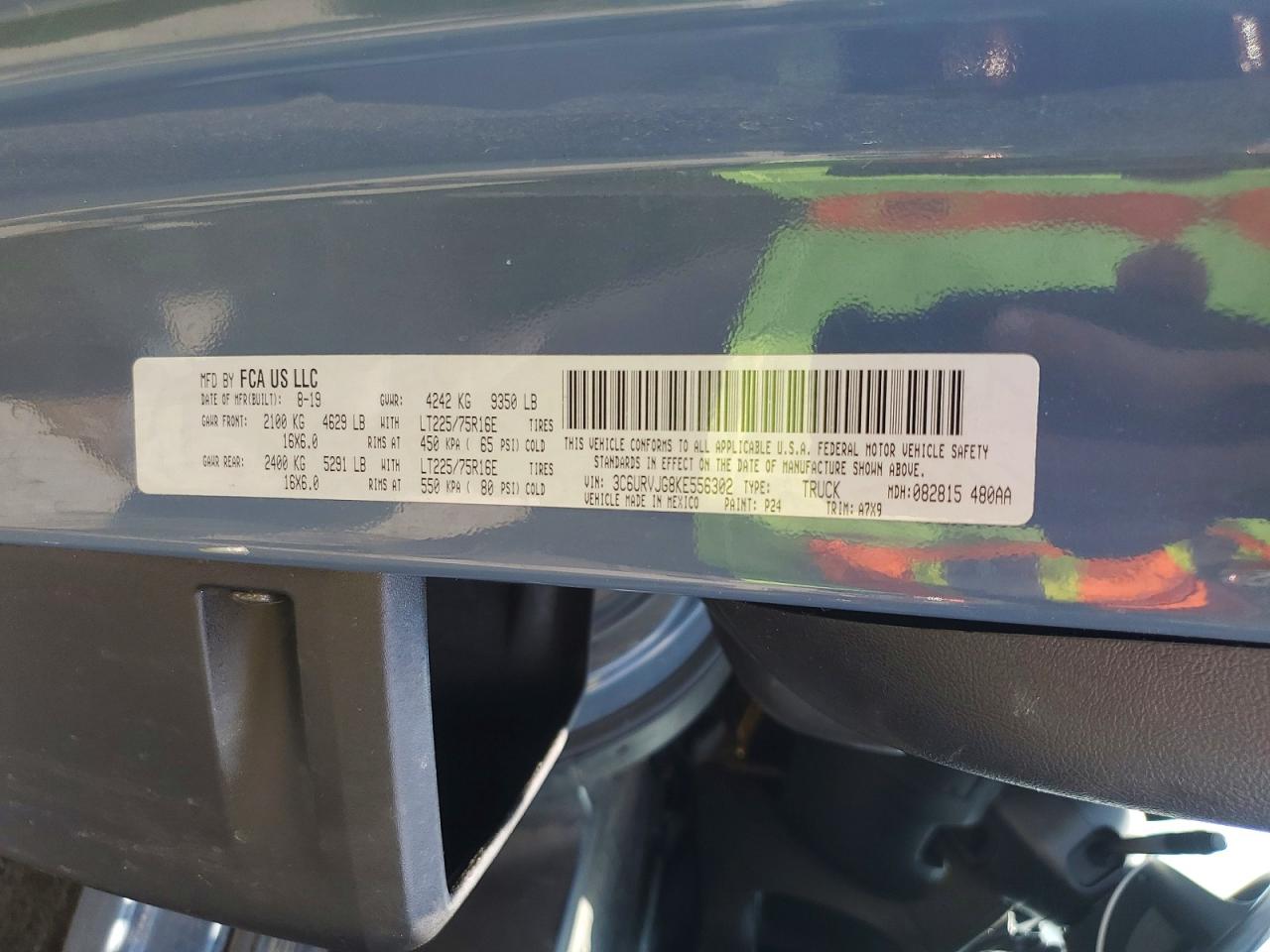 2019 RAM PROMASTER