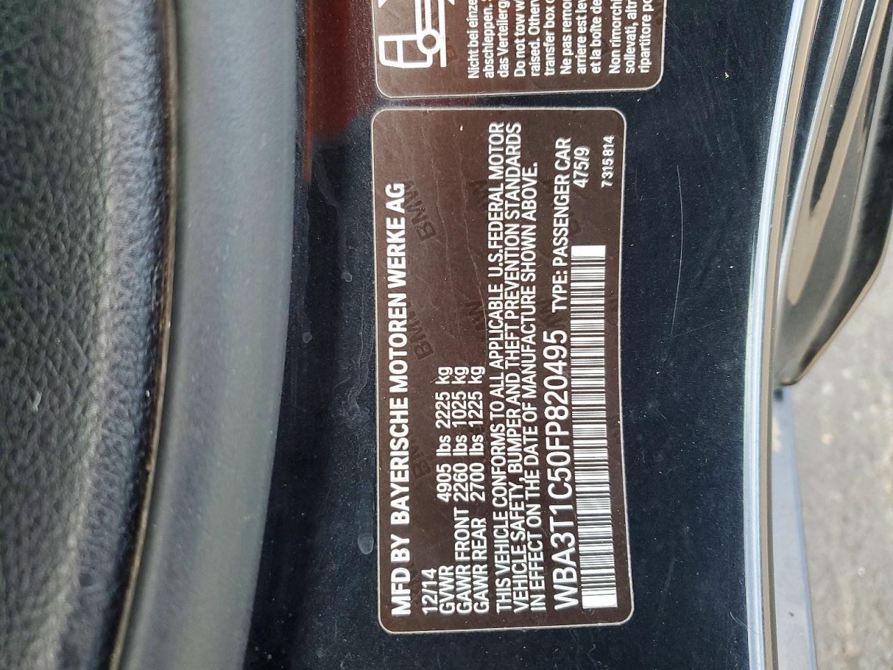 2015 BMW 4 SERIES