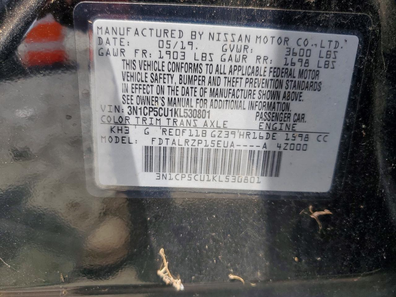 2019 NISSAN KICKS