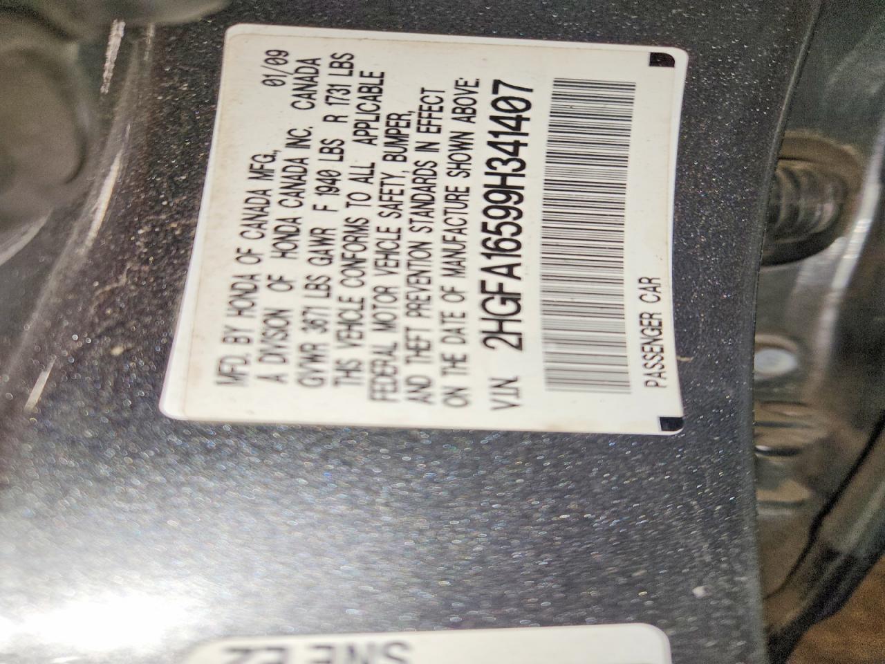 2009 HONDA CIVIC
