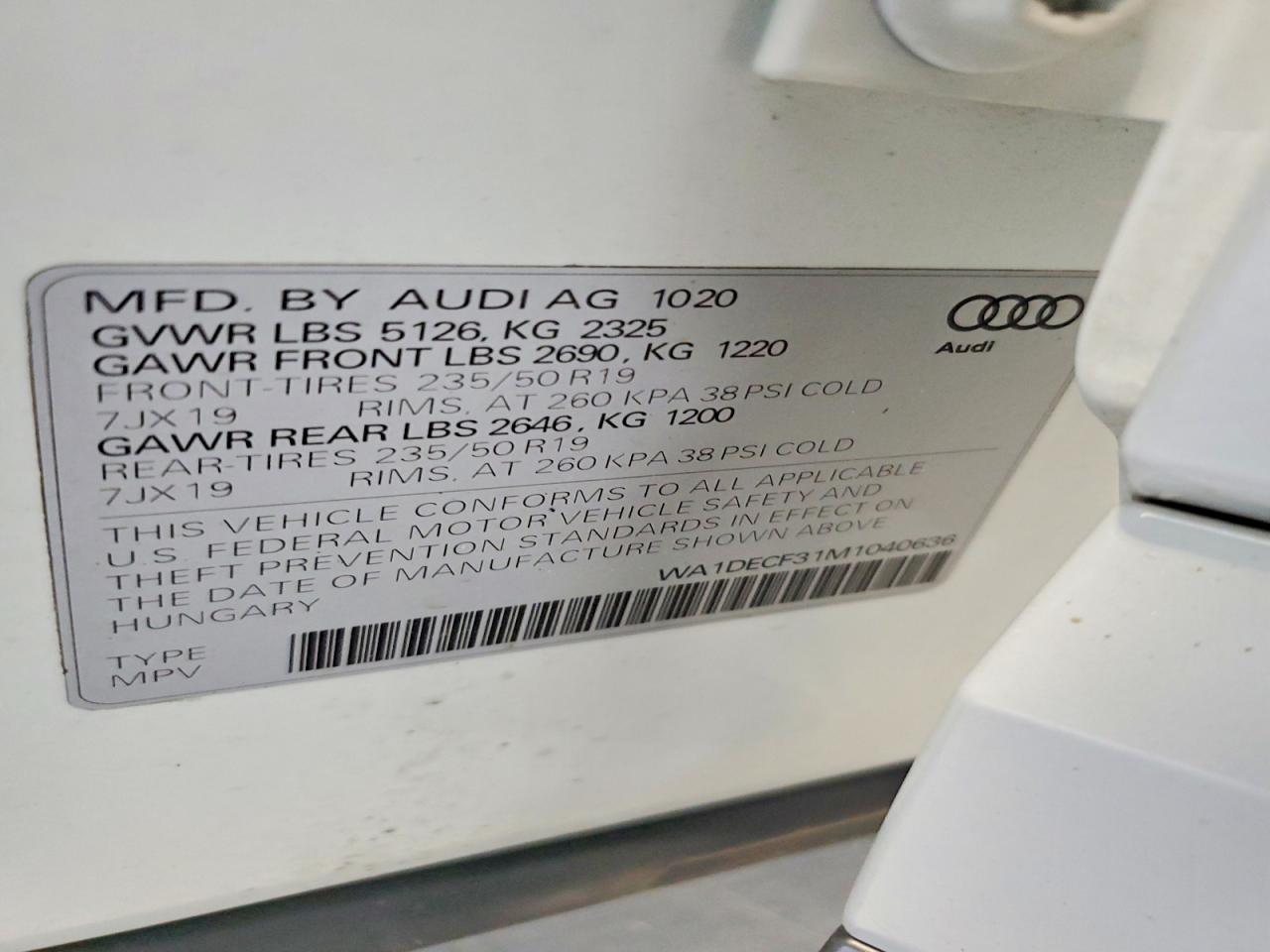 2021 AUDI Q3