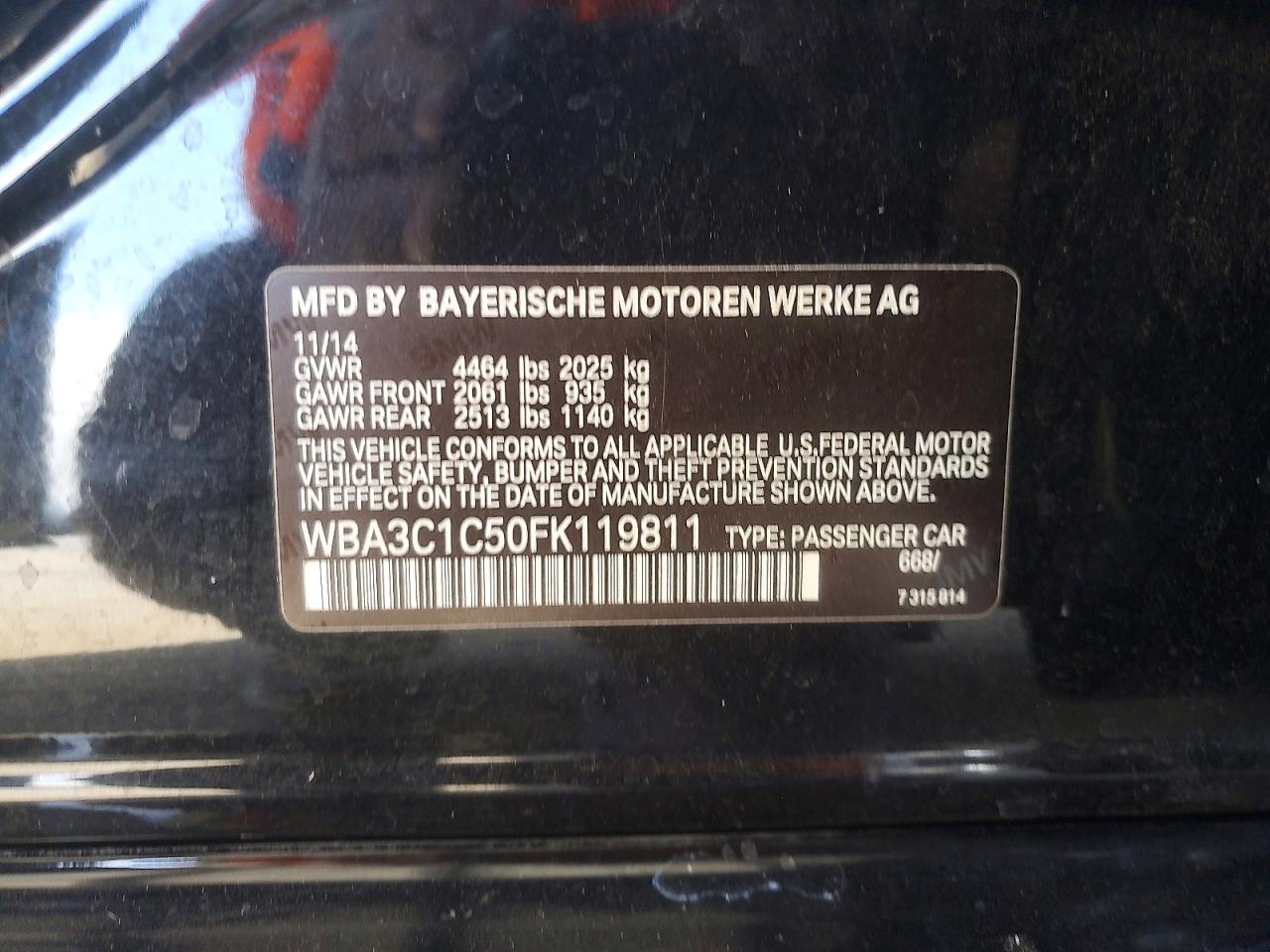 2015 BMW 3 SERIES