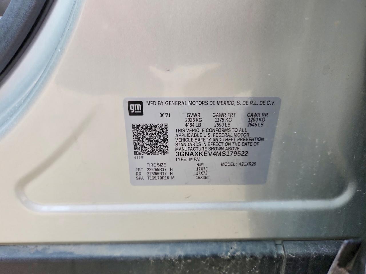2021 CHEVROLET EQUINOX