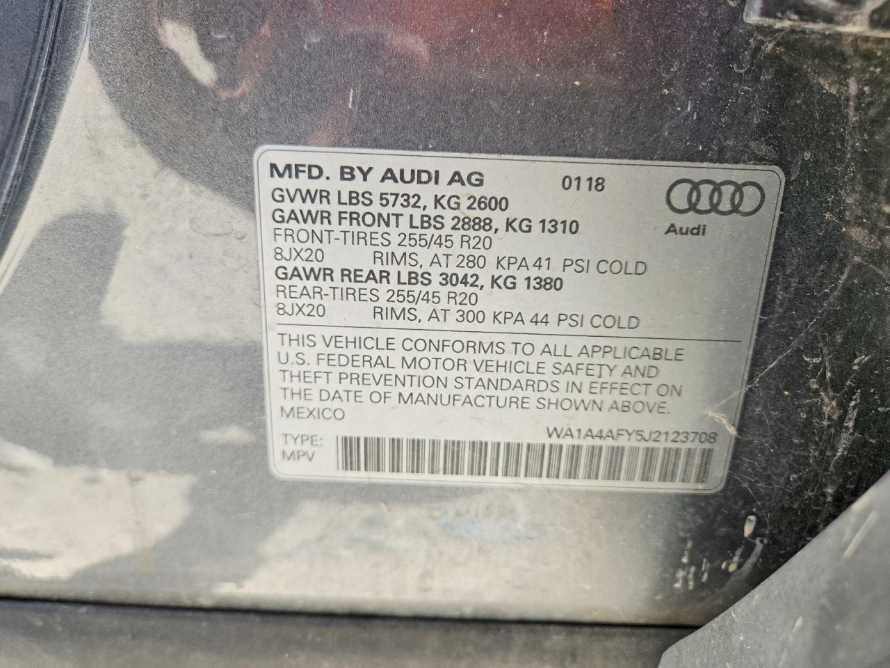 2018 AUDI SQ5