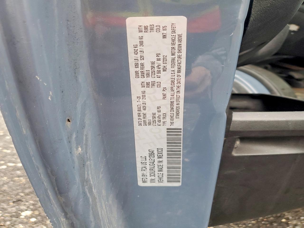 2020 RAM PRO MASTER