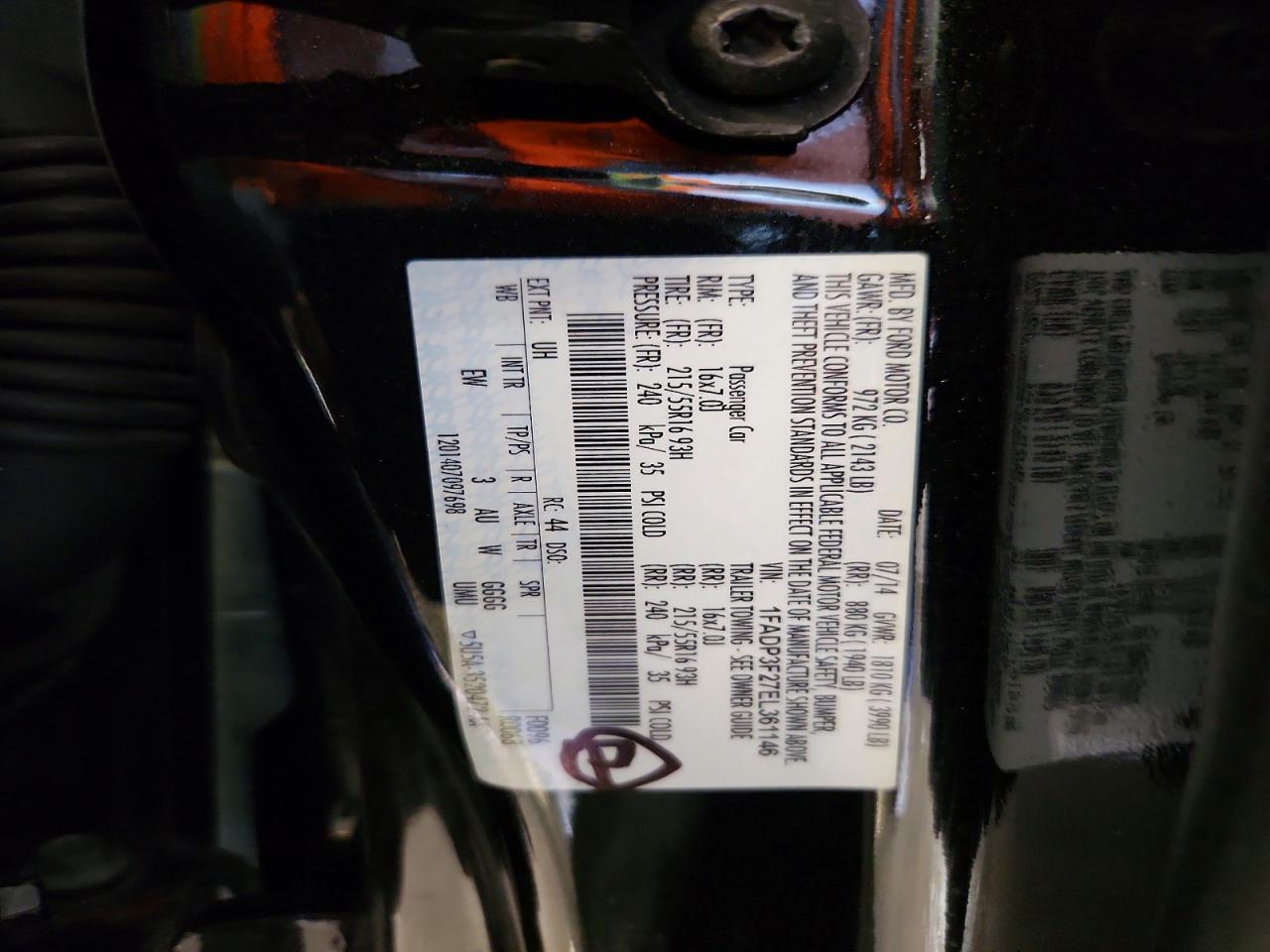 2014 FORD FOCUS