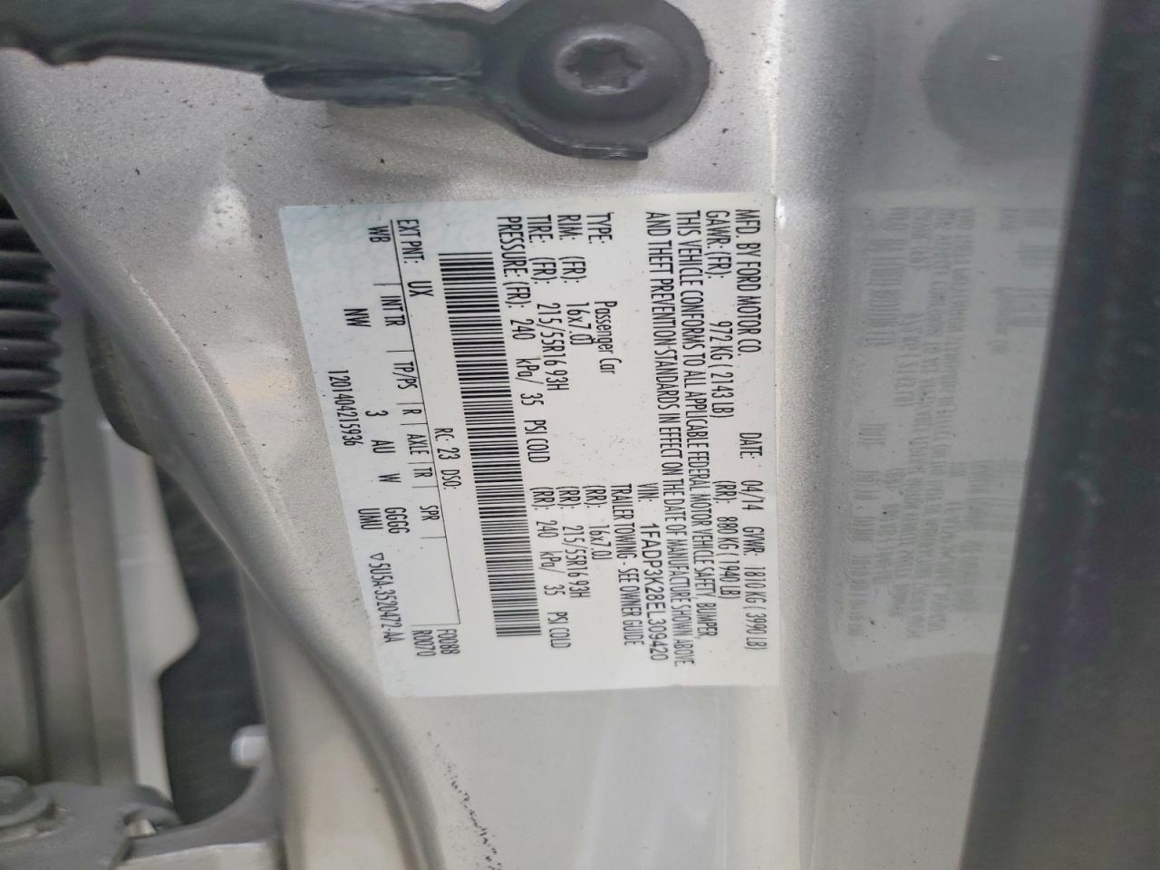 2014 FORD FOCUS