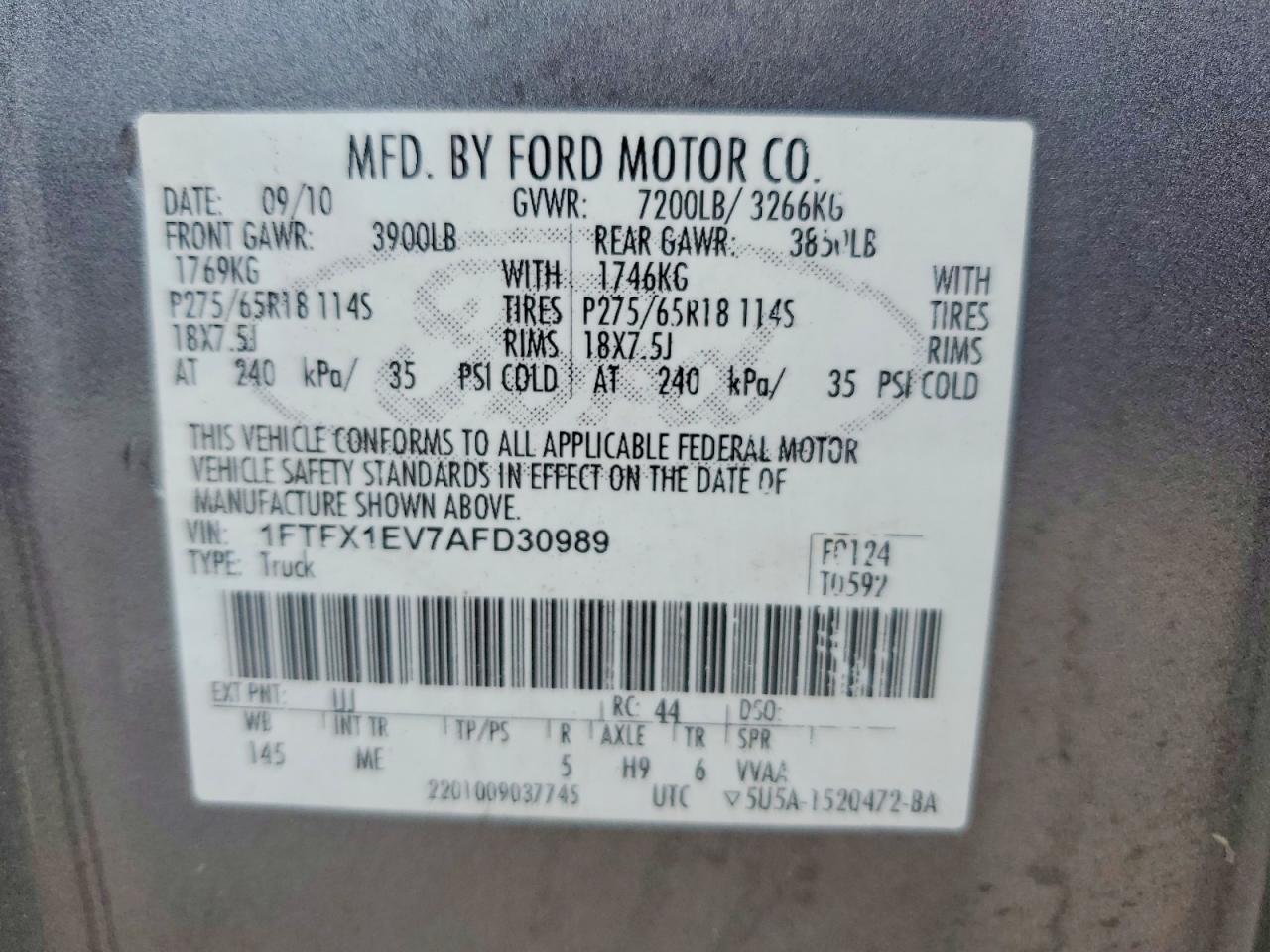 2010 FORD F-150