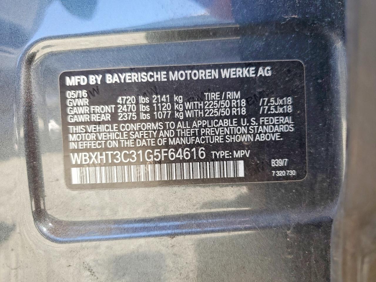 2016 BMW X1