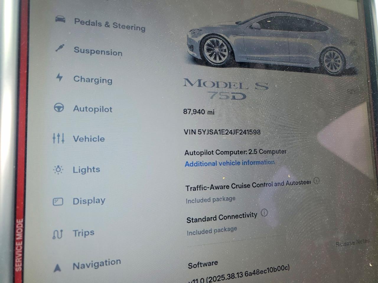 2018 TESLA MODEL S
