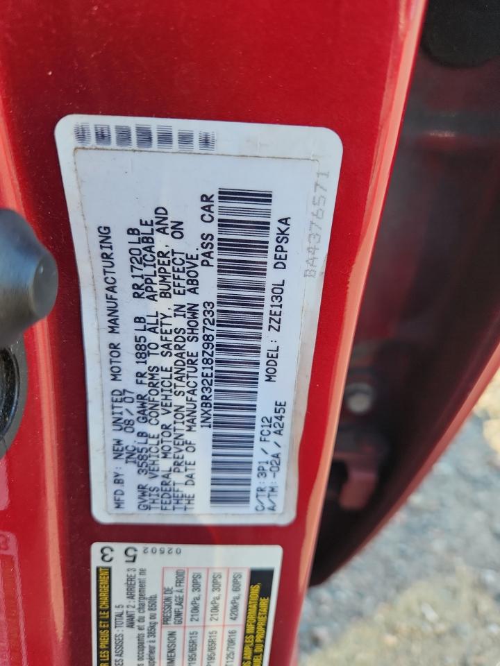 2008 TOYOTA COROLLA