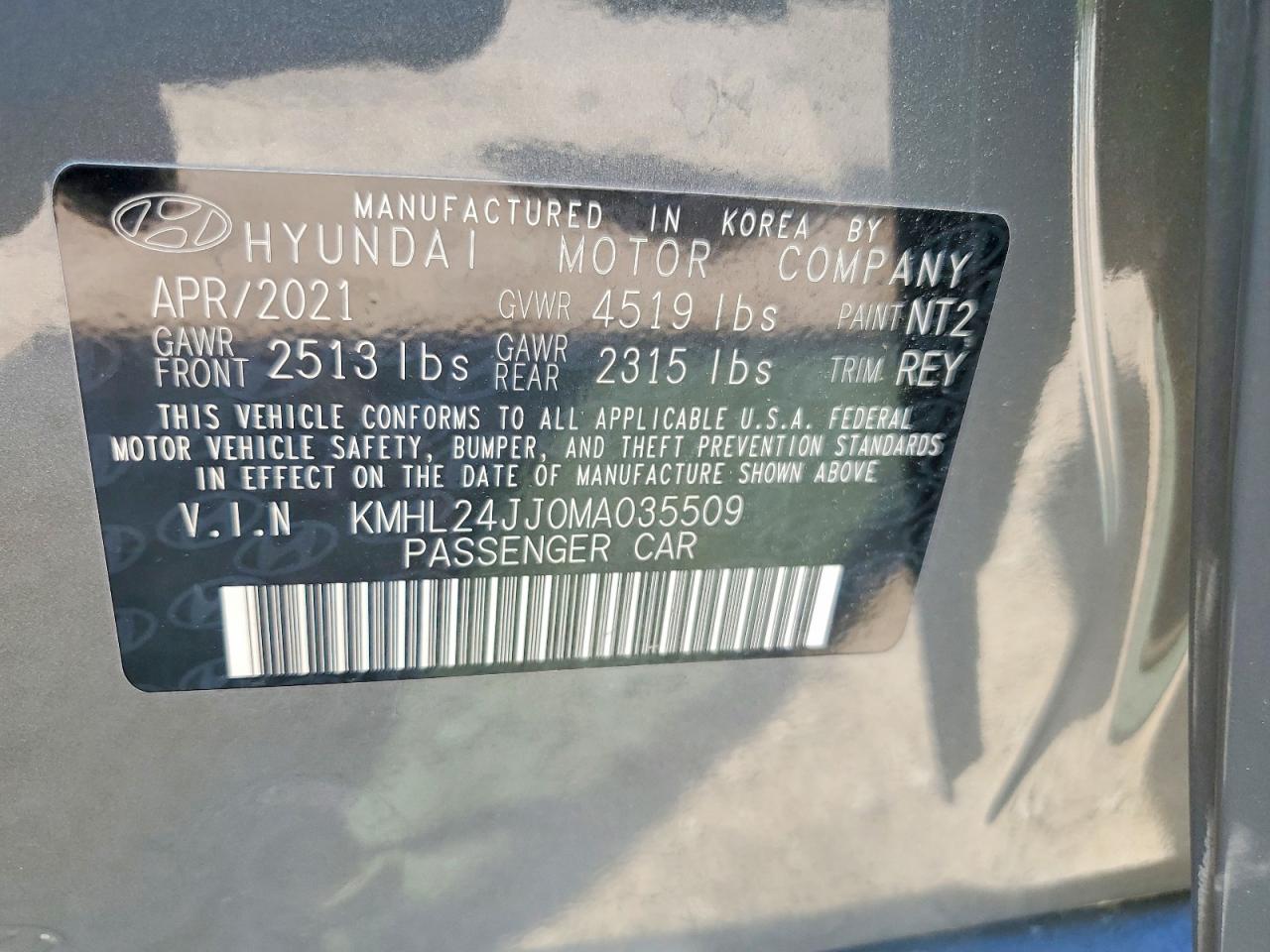 2021 HYUNDAI SONATA